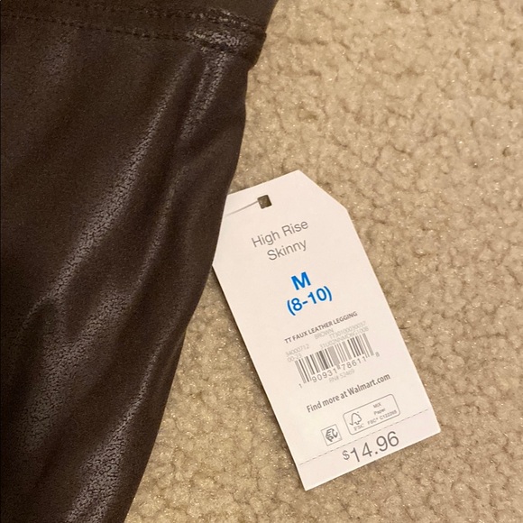 Brown Faux Leather Leggings - Picture 2 of 4